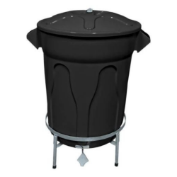 Cesto de Lixo com Pedal Galvanizado 10 Litros