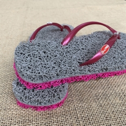 Chinelo Anti Stress Cinza