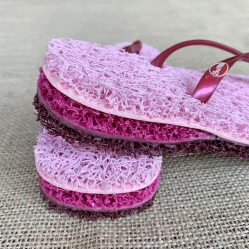 Chinelo Anti Stress Rosa com Amortecedor