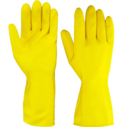 Luva de Látex Amarela para Limpeza