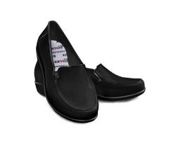 Sapato Social de Segurança Feminino Sticky Shoes Preto