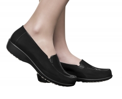 Sapato Social de Segurança Feminino Sticky Shoes Preto