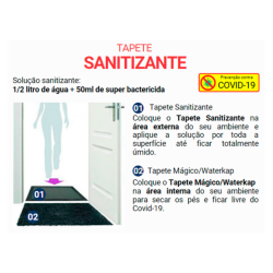 Tapete Sanitizante + Tapete Secante Agulhado